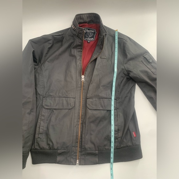 Electric Jacket Mens XL Gray Evolution Full Zip Waxed Canvas - Picture 7 of 10